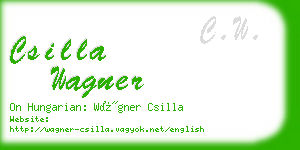 csilla wagner business card